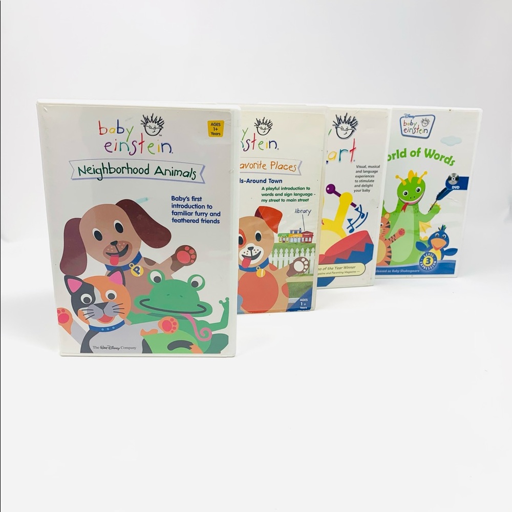 Set of 4 Disney Baby Einstein World of Words DVD
